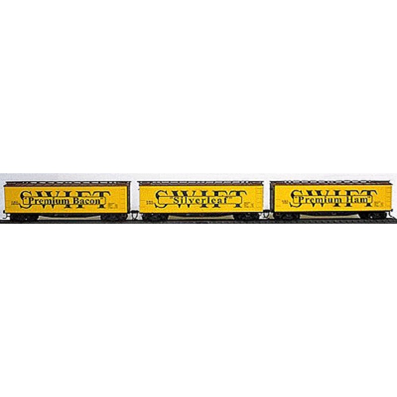 Accurail 3357 HO Scale 40' Wood Reefer Kit 3 Pack SWIFT - NOS