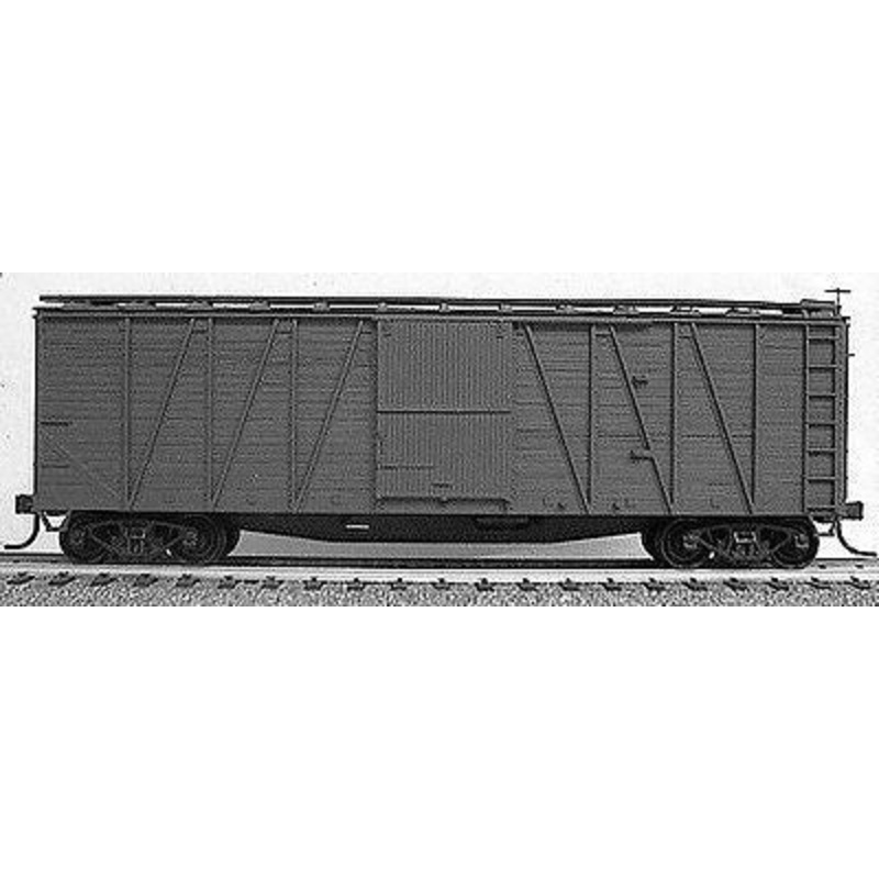 Accurail 4100 HO Scale 40' Outside Braced Boxcar Kit Undecorated - NOS