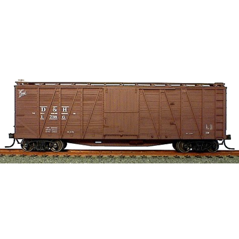 Accurail 4317 HO Scale 40' Outside Braced Boxcar Kit Delaware & Hudson D&H - NOS
