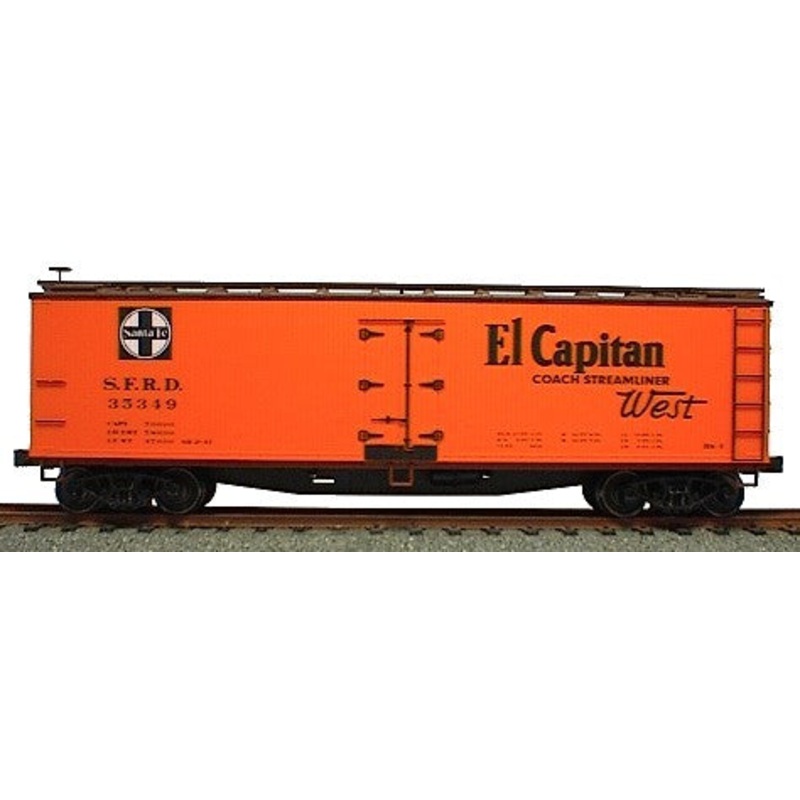 Accurail 48171 HO Scale 40' Wood Reefer Kit Santa Fe "El Capitan" - NOS