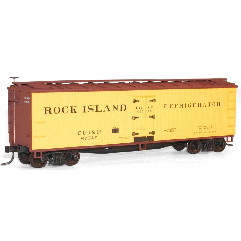 Accurail 4844 HO Scale 40' Wood Reefer Kit Rock Island - NOS