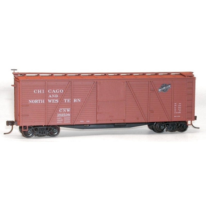 Accurail 70041 HO Scale 40' Single Sheath Boxcar Kit Chicago NorthWestern C&NW - NOS