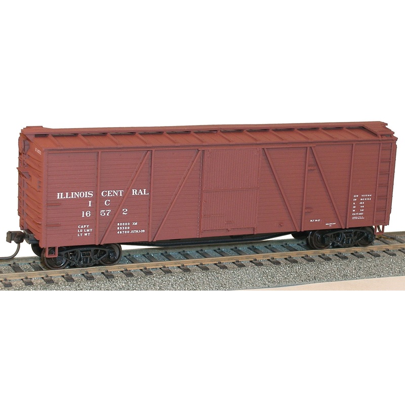 Accurail 7208 HO Scale 40' Single Sheath Boxcar Kit Illinois Central IC - NOS