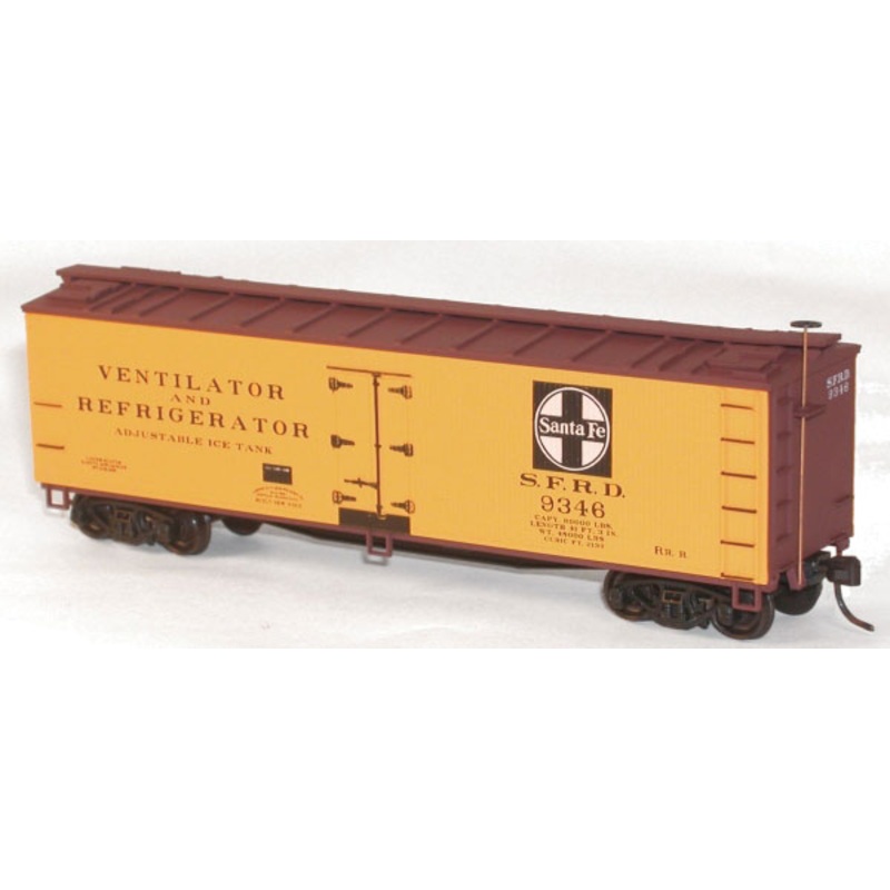Accurail 8020 HO 40' Steel Reefer Kit 3 Pack Santa Fe SFRD - NOS