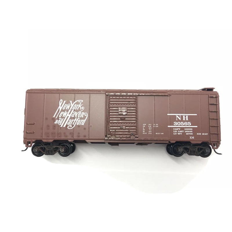 Athearn 5009 HO Scale 40' AAR Boxcar (Blue Box Kit) New Haven NH 30565 - NOS
