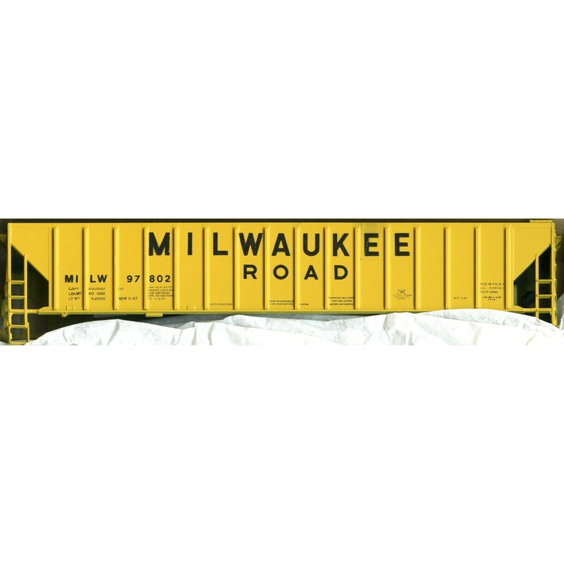 Athearn 5306 HO Scale 54' Covered Hopper (Blue Box Kit) MILW 97802 - NOS