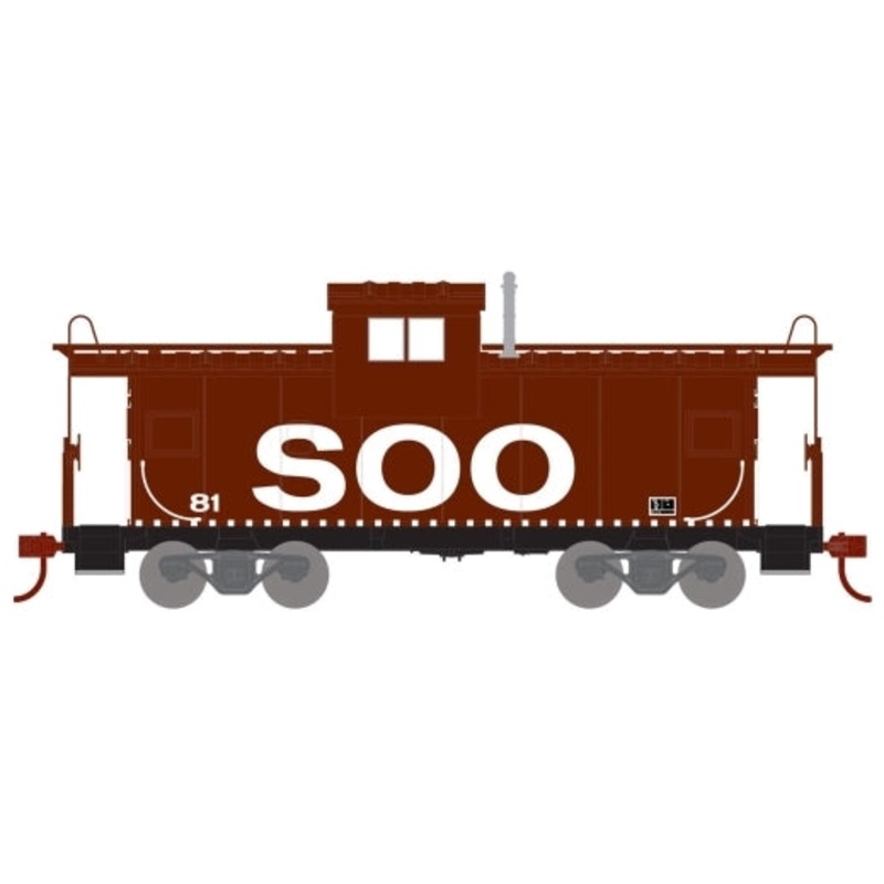 Athearn 74137 HO Scale Wide Vision Caboose SOO Line 81 - NOS