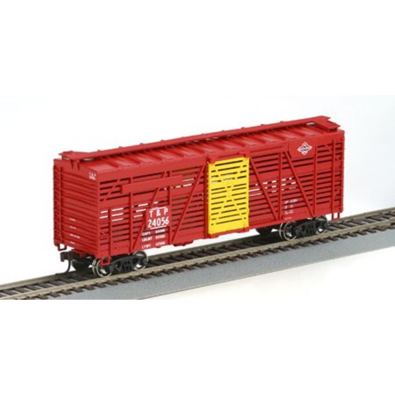 Athearn 75956 HO Scale 40' Stock Car Texas &  Pacific T&P 20493 - NOS