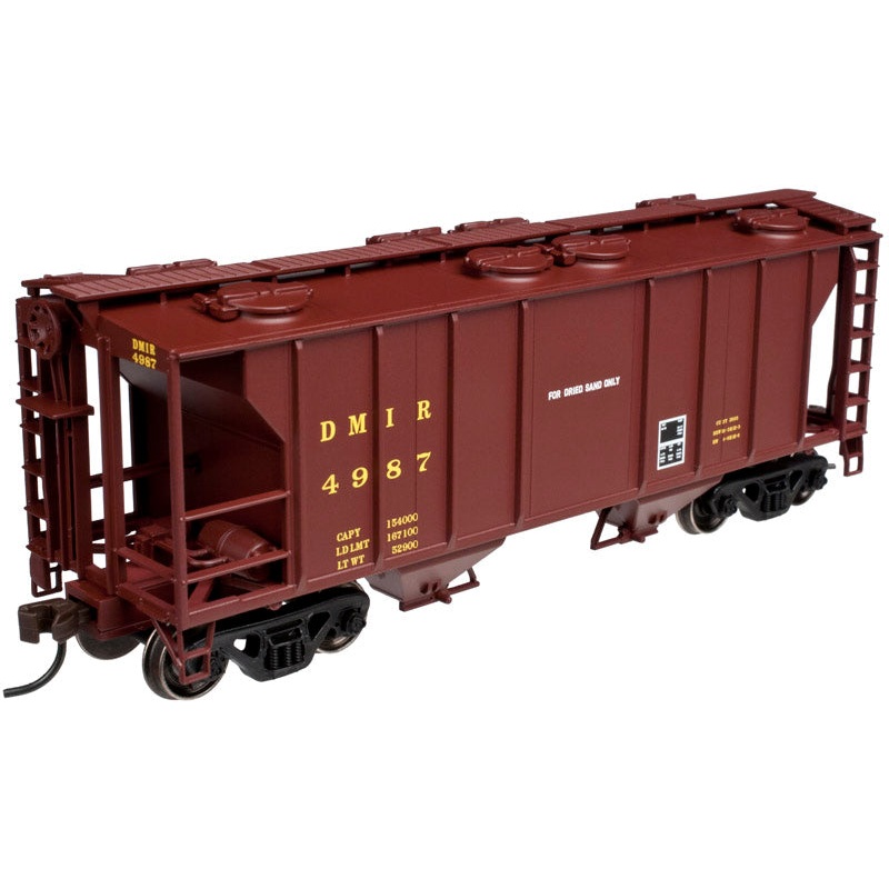 Atlas Trainman 20003205 HO Scale PS-2 2 Bay Covered Hopper DM&IR 4972 - NOS