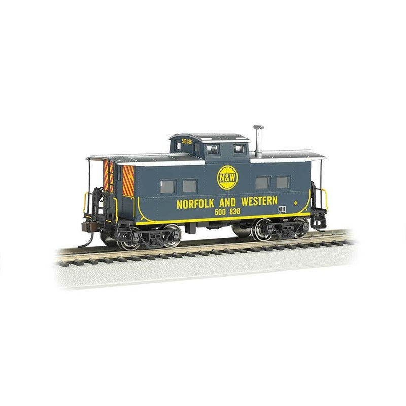 Bachmann 16813 HO Scale Northeastern Caboose Norfolk & Western (Blue) N&W 500836 - NOS
