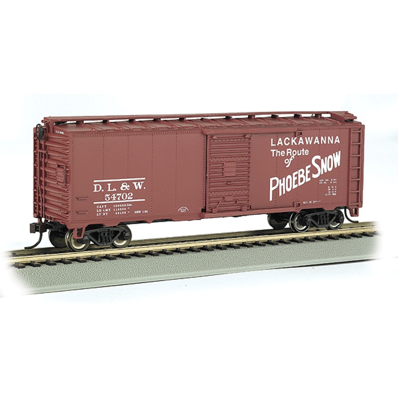 Bachmann 17044 HO Scale 40' PS-1 Boxcar Lackawanna "Phoebe Snow" DL&W 54702 - NOS