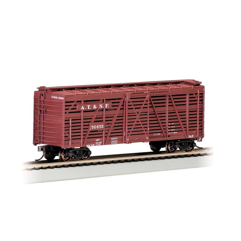 Bachmann 18502 HO Scale 40' Stock Car Santa Fe ATSF 94135