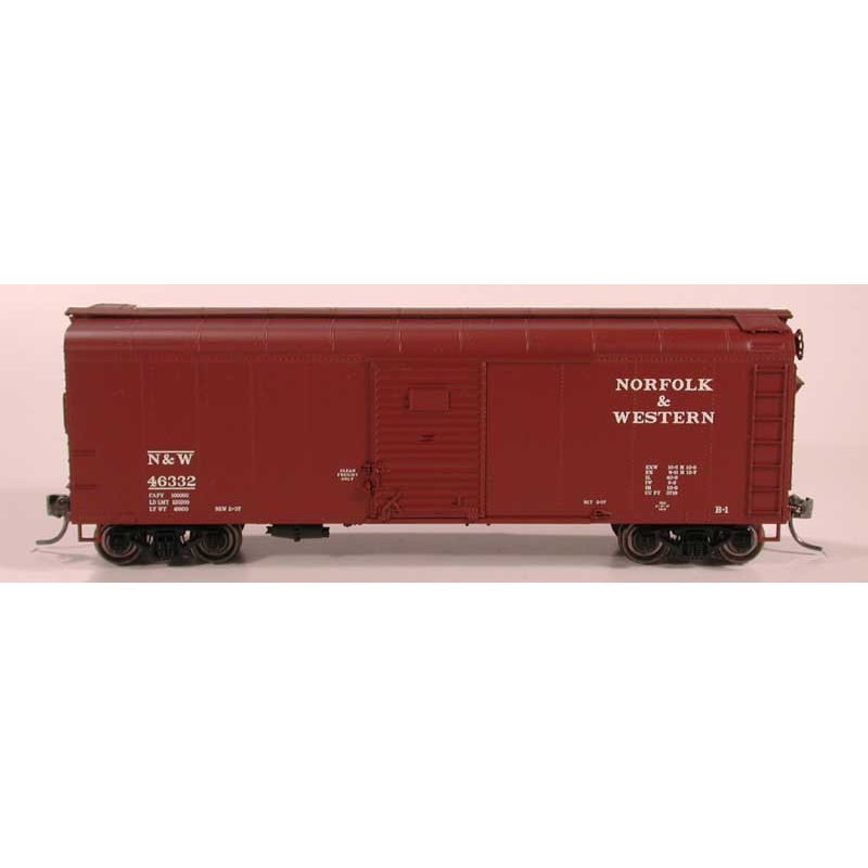 Bowser 41053 HO Scale 40' X31a Round Roof Boxcar Norfolk & Western N&W 46332 - NOS