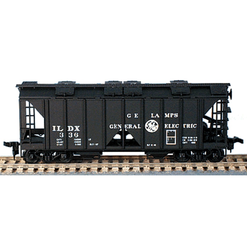 Bowser 55657 HO Scale 70 Ton 2 Bay Covered Hopper Kit GE Lamps ILDX # Varies - NOS