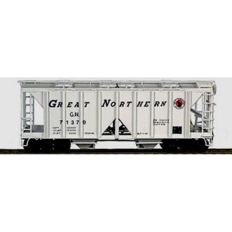 Bowser 56401 HO Scale 70 Ton 2 Bay Covered Hopper Kit Great Northern GN 71012 - NOS