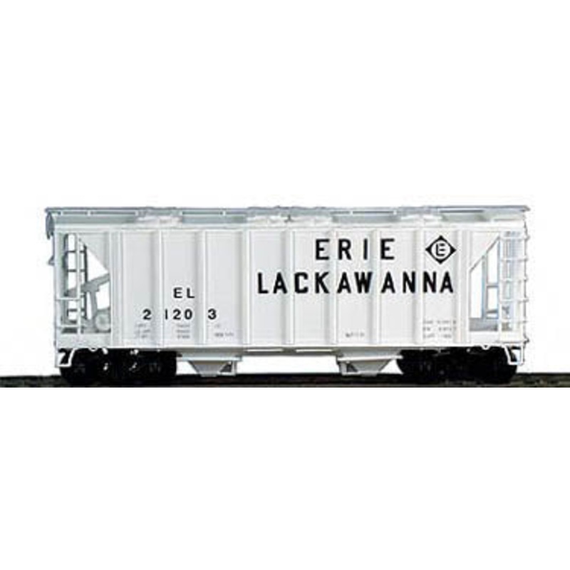 Bowser 56445 HO Scale 70 Ton 2 Bay Covered Hopper Kit Erie Lackawanna EL 21206 - NOS
