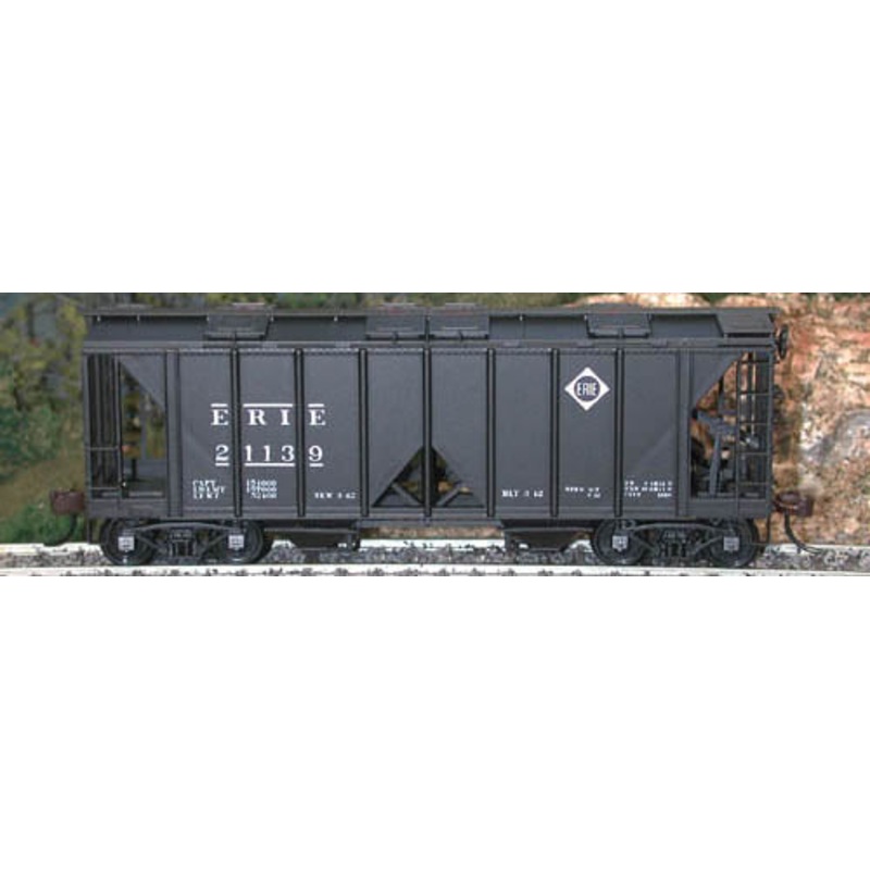 Bowser 56544 HO Scale 70 Ton 2 Bay Covered Hopper Kit Erie 21194 - NOS