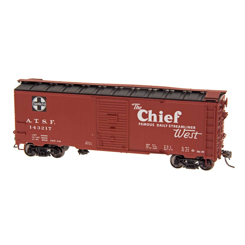 Intermountain 45835 HO Scale 40' Modified AAR Boxcar Santa Fe "Chief" ATSF