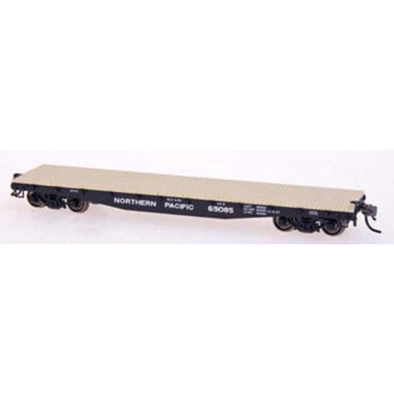 Red Caboose RR-32303-20 HO Scale 42' Fishbelly Flatcar Northern Pacific NP - NOS