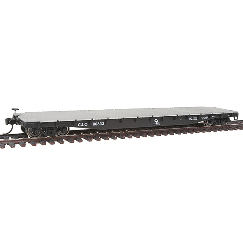 Walthers 920-104101 HO Scale 53' AAR Flatcar Chesapeake & Ohio C&O 80633 - NOS