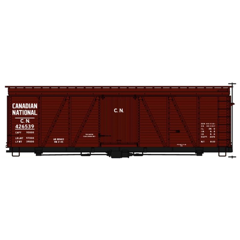 Accurail 81541 HO Scale Fowler 36' Boxcar Kit Canadian National CN #'s Vary