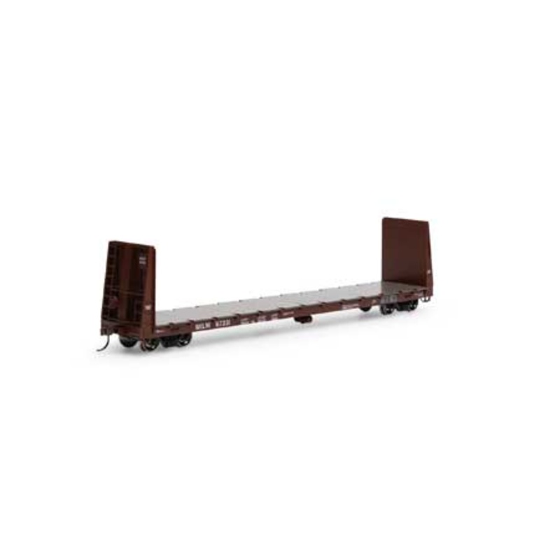 Athearn 17073 HO Scale 60' Bulkhead Flatcar Milwaukee Road MILW 67231