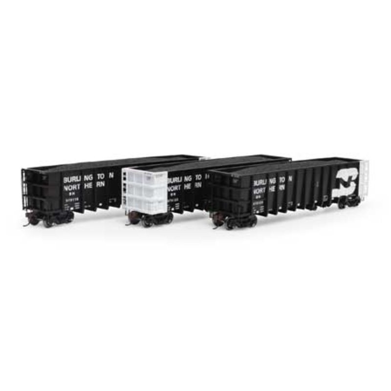 Athearn 7470 HO Scale Thrall High Side Gondola with Load Burlington Northern BN 3 Pack #3