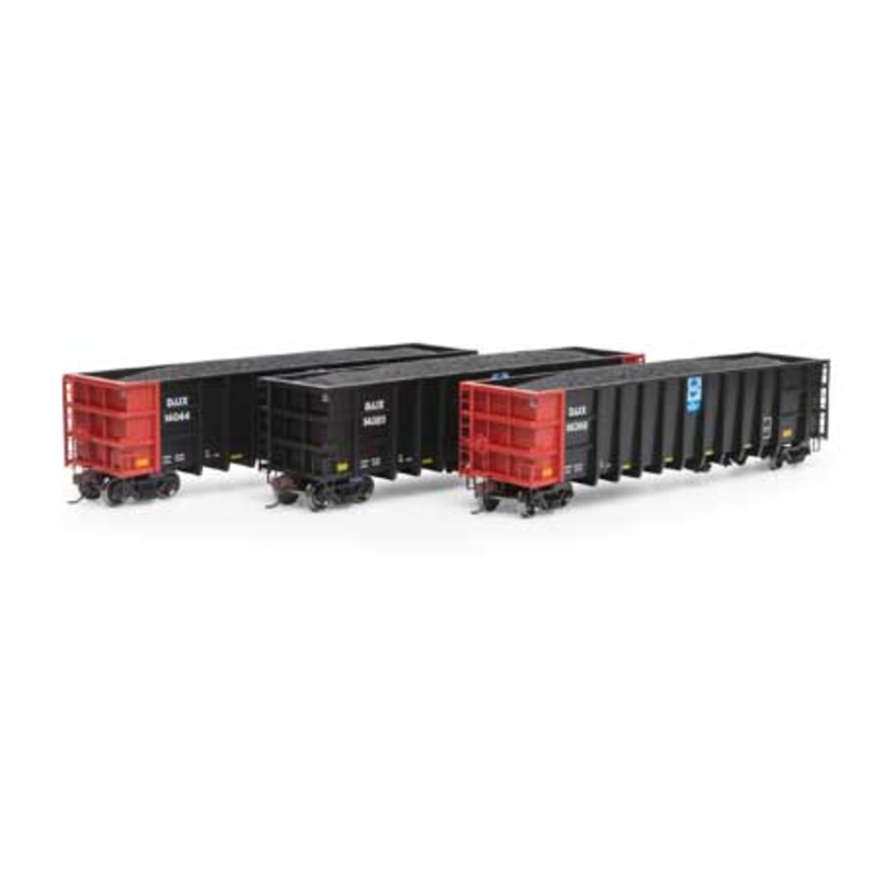 Athearn 7473 HO Scale Thrall High Side Gondola with Load DJJX 3 Pack #2
