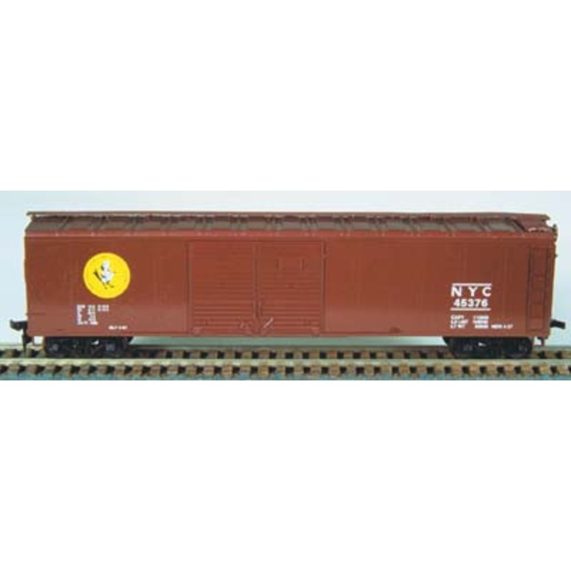 Bowser/English's 3-1713 HO Scale 50' Double Door Boxcar Kit New York Central NYC "Early Bird" - NOS