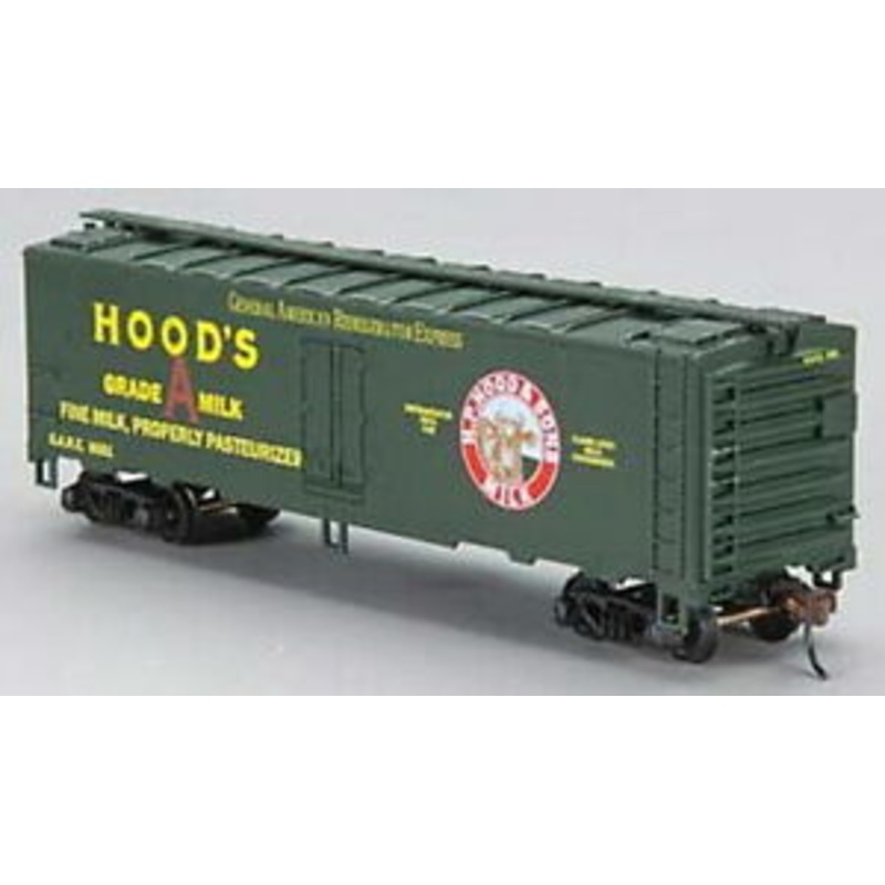 Mantua 733-043 HO Scale 40' Steel Reefer Hood's Milk GARE 6051 - NOS