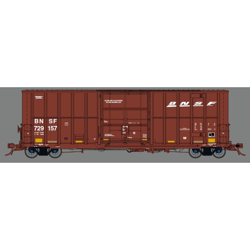 Prairie Shadows 8022D08 HO Scale Trinity 50' High Cube Boxcar BNSF "Swoosh"