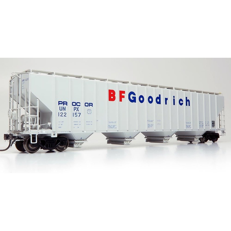 Rapido Trains 157004A HO Scale Procor 5820 Covered Hopper "BF Goodrich" UNPX #'s Vary