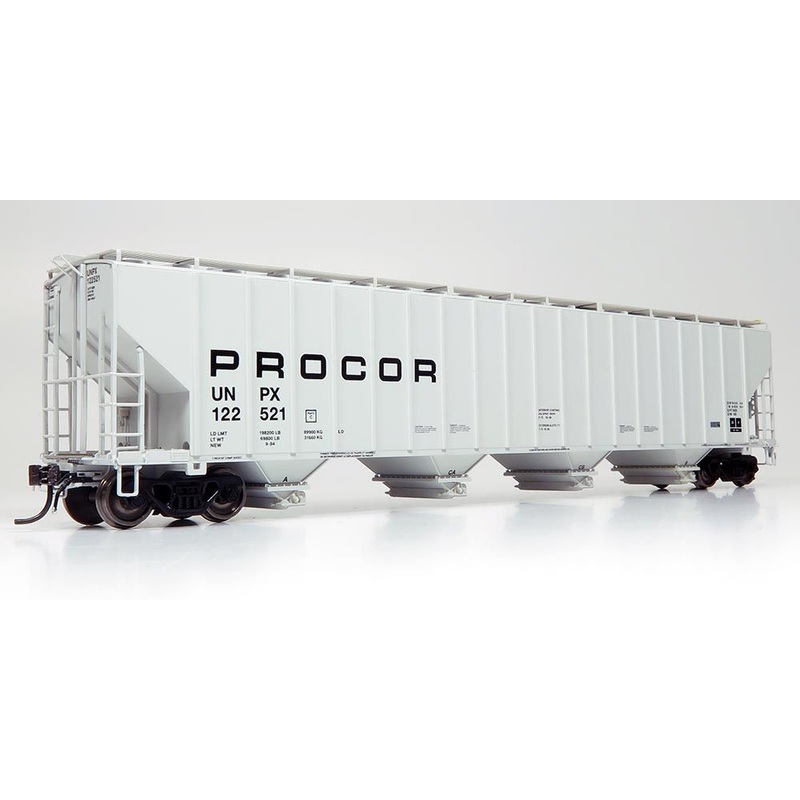 Rapido Trains 157005A HO Scale Procor 5820 Covered Hopper "Low" UNPX #'s Vary