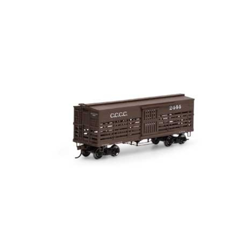 Roundhouse 75274 HO Scale 36' Old Time Stock Car CCCC 2444