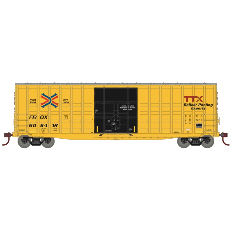Roundhouse 88086 HO Scale 50' Waffle High Cube Boxcar TTX FBOX 505468