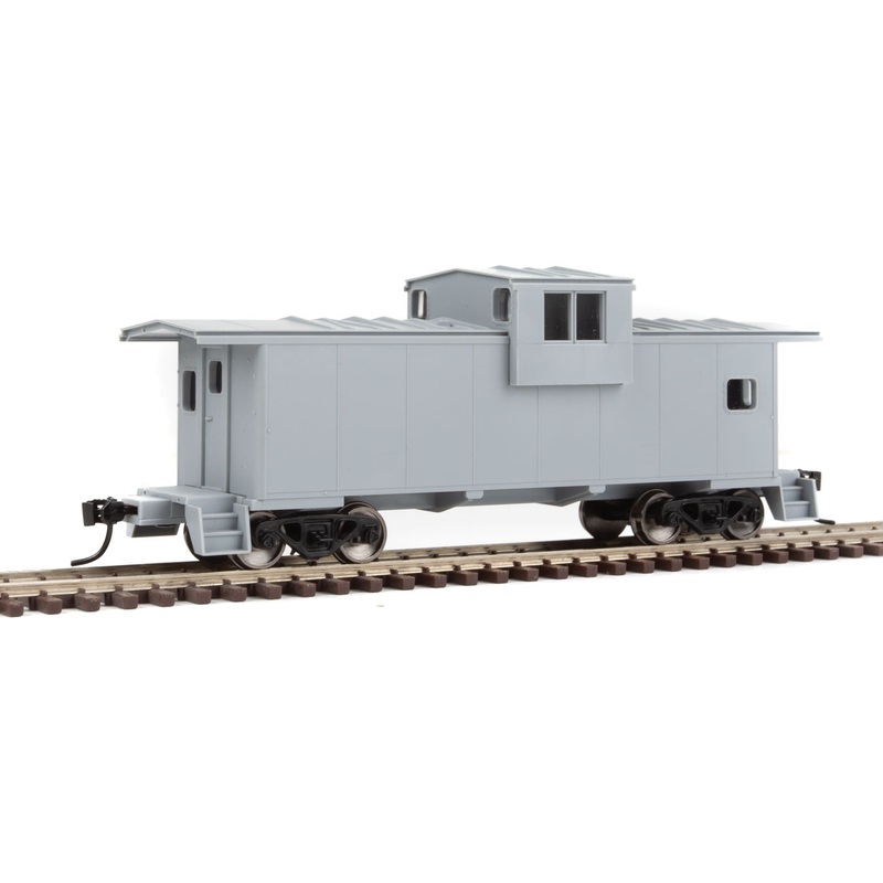 Walthers Mainline 910-8700 HO Scale Extended Wide Vision Caboose Undecorated