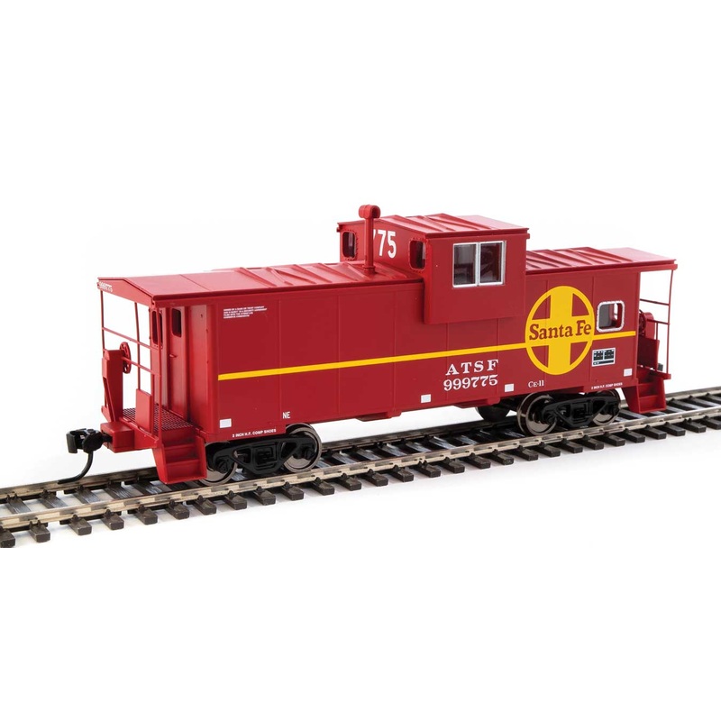 Walthers Mainline 910-8709 HO Scale Extended Wide Vision Caboose Santa Fe ATSF 999778