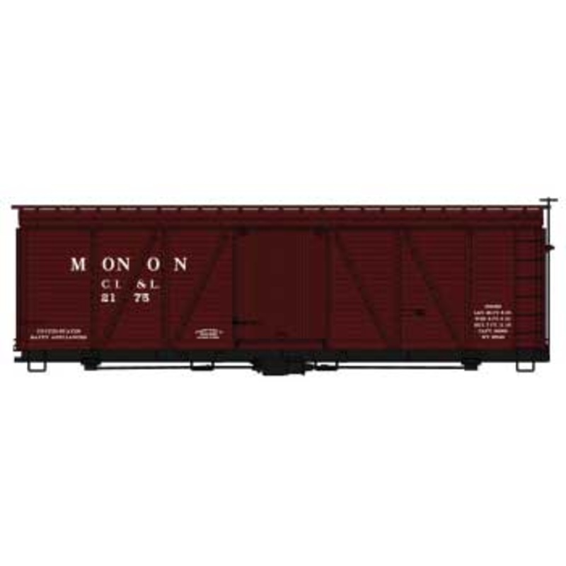 Accurail 1187 HO Scale 36' Fowler Wood Boxcar Kit Monon CIL 2175