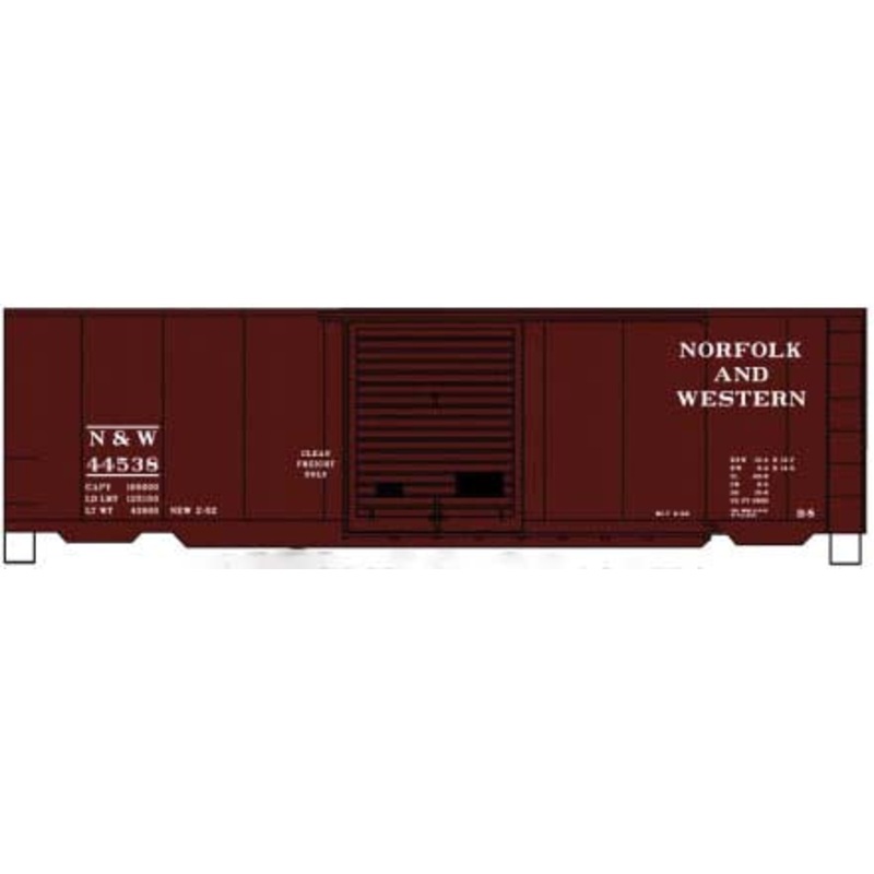 Accurail 3453 HO Scale 40' PS-1  Boxcar Kit Norfolk & Western N&W 44538