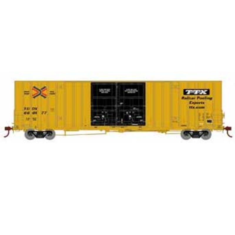 Athearn 75327 HO Scale 60' Gunderson Double Door Hi-Cube Boxcar TTX TBOX 660177