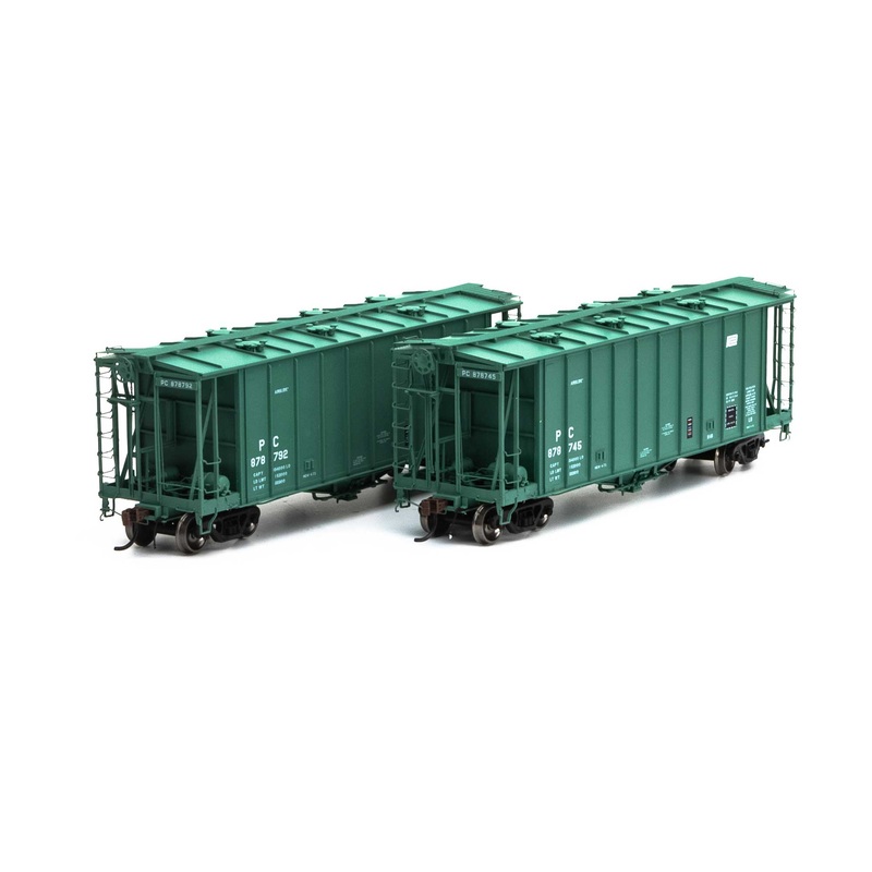 Athearn Genesis G87687 HO Scale GATC 2600 Airslide Hopper Penn Central PC 2 Pack