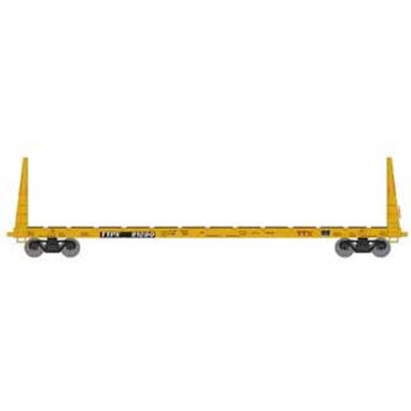 Athearn HO 90559 60' Bulkhead Flatcar TTX Red Logo 81290