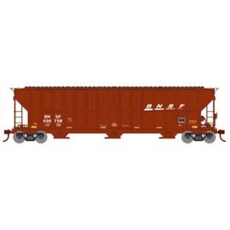 Athearn RTR 81507 HO 54' FMC 4700 Covered Hopper BNSF Wedge 436758