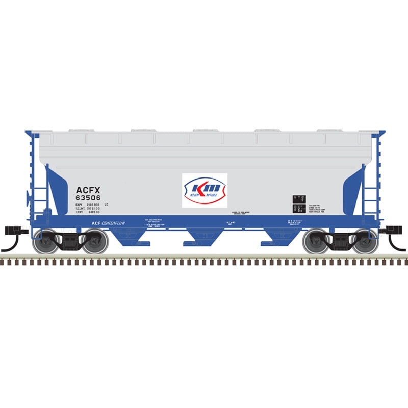 Atlas Trainman 20006511 HO Scale ACF 3560 Covered Hopper Kerr-McGee ACFX 63571