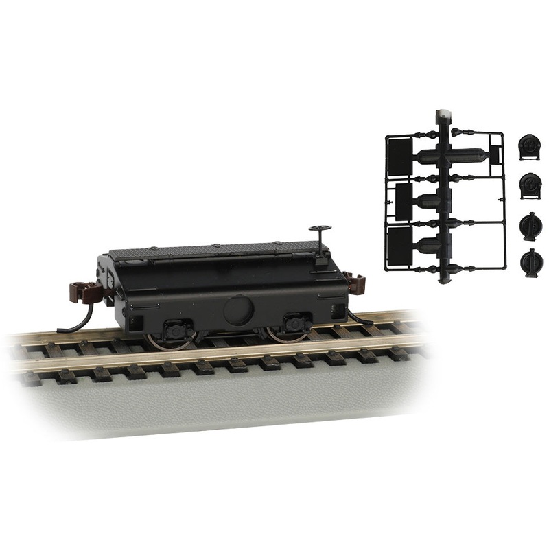 Bachmann 74405 HO Scale Test Weight Scale Car Painted Unlettered - Black