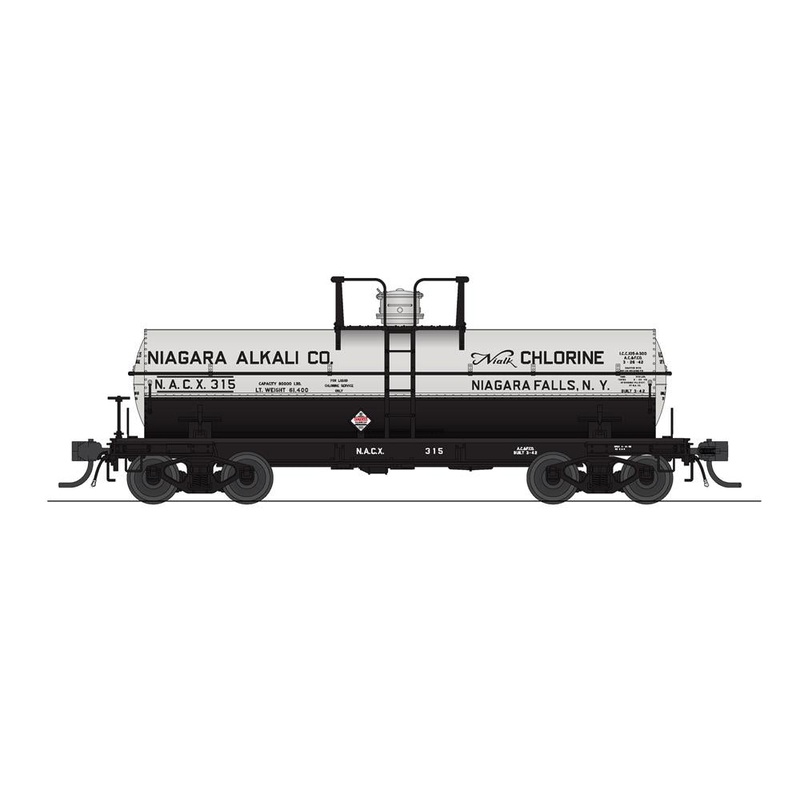 BLI 7663 HO Scale 6000 Gallon Tank Car Niagara Alkali/Westvaco Early 1950s Variety 2 Pack A