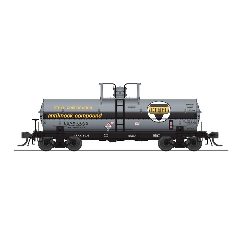 BLI 7674 HO Scale 6000 Gallon Tank Car Ethyl Corp "1960s" EBAX 2 Pack