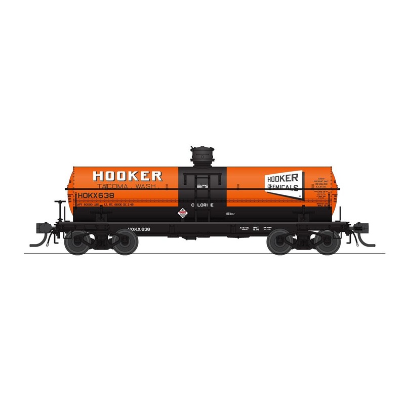 BLI 7676 HO Scale 6000 Gallon Tank Car "Billboard" Hooker HOKX 2 Pack