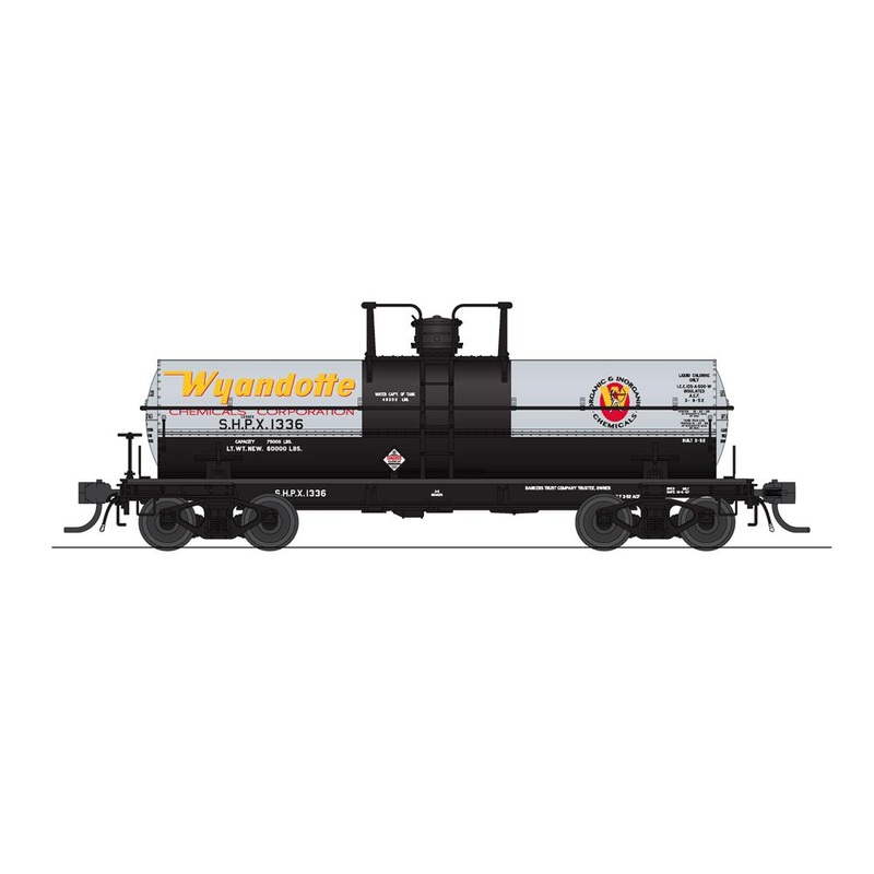 BLI 7678 HO Scale 6000 Gallon Tank Car Wyandotte "1950's" SHPX 2 Pack