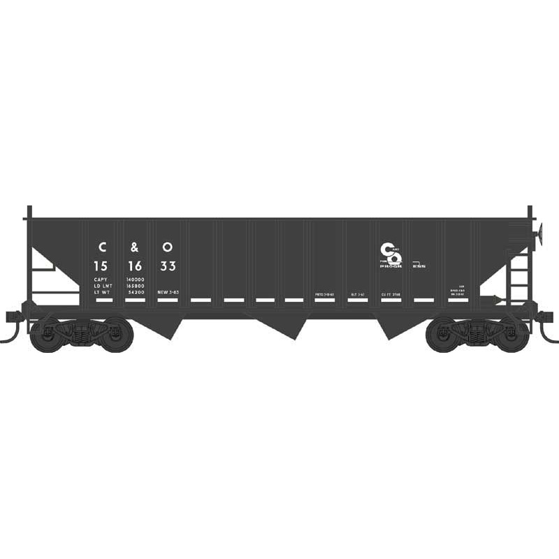 Bowser 42907 HO Scale 70 Ton 3-Bay Hopper Chesapeake & Ohio C&O 151581 (Progress Logo)